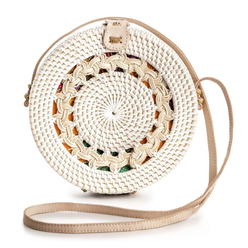 Handmade in Bali Straw Bags - Boho Wicker Purse